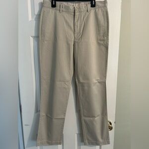 Like New J Crew Classic Fit Men's Chino Flat Front 32x32 100% Cotton Pants